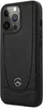 A black phone case with a Mercedes-Benz logo is shown against a black background. Voir les images du produit