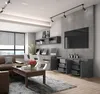 Komoda 200 Cm Antracyt 6 Szuflad, 3 Drzwi, 3 Półki Zestaw Podgląd zdjęcia produktu 3