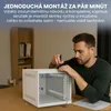 Extralink 4U nástenný rack 10" 280x310 mm sivý Náhľad obrázku produktu 5