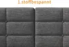 Postel 90 x 200 cm, šedé plátno, čelo ve tvaru L, LED Náhled obrázku produktu 6