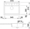 Technical drawing of a sink with dimensions. Produktbild-Vorschau
