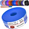 25m Aderleitung H05 V-K 0,75 mm² Hellblau-Weiß Einzelader Produktbild-Vorschau 1