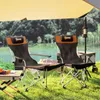 Lot de 2 chaises de camping pliables avec repose-pieds Voir les images du produit 7