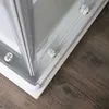 Eckdusche 70x90 cm mit Querstreifen Dekor und Rahmen in Produktbild-Vorschau 7