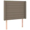 [Home] LED Kopfteil Taupe 83x16x118/128 cm Stoff , Neue Produktbild-Vorschau 3