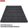 A black textured mat with a grid pattern, presented on a white background. Produktbild-Vorschau