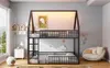Letto a castello Sweiko 140x200 con recinzione e luce LED, Anteprima dell’immagine prodotto 19