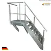 Podesttreppe Wangen- Stahltreppe 7 Stufen Höhe 133cmmit Produktbild-Vorschau 2