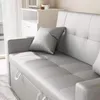 SONNI 203x130x88cm Divano angolare grigio chiaro a tre Anteprima dell’immagine prodotto 13
