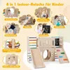 COSTWAY Kinderspeeltoestel met glijbaan en klimrek, 8-in-1 Productafbeelding-voorbeeld 4