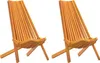 vidaXL Chaise, lot de 2, marron, 69 x 56 x 84 cm, bois Voir les images du produit 8
