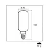 Lampada LED E14 7W 1100 lm 3000K Anteprima dell’immagine prodotto 2