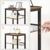Tavolino con 2 ripiani regolabili in rete 38 x 28 x 74 cm Anteprima dell’immagine prodotto 7