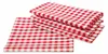 Landhaus 10mm Karo Tischdecke Bauernkaro rot-weiß 110 x 130 Produktbild-Vorschau 2