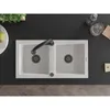 Mexen Mario 2-Becken-Granitspüle mit Mischbatterie Elia, Produktbild-Vorschau 4