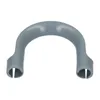 A gray plastic hose connector with a U-shape. Produktbild-Vorschau