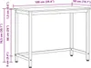 vidaXL Tisch Graues Sonoma 100 x 50 x 76,5 cm Produktbild-Vorschau 8