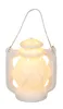 Mini Laterne Lampe mit LED Keramik Weiß Attraktive Produktbild-Vorschau 7