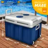 tillvex Kühlbox elektrisch 40L Blau mit Rollen | Produktbild-Vorschau 4