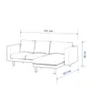 Dekoria Bezug für Norsborg 3-Sitzer Sofa mit Recamiere, Produktbild-Vorschau 4
