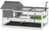 PawHut schildpadhuis van hout, schildpadren met twee Productafbeelding-voorbeeld 1