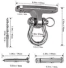 Schwerlast Schaukelhaken mit 180° Edelstahl – Leises Produktbild-Vorschau 6