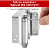 4 Stück Pendeltürscharnier Edelstahl, 120mm Produktbild-Vorschau 2