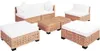 vidaXL Sofagarnitur 18-tlg. Natürliches Rattan Produktbild-Vorschau 2
