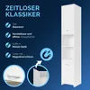 CASARIA® Badmöbel Set 2-tlg Weiß Waschbeckenunterschrank Produktbild-Vorschau 8