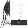 LEADZM Studio Softbox Set 2x51x69 cm mit 5500K LED Produktbild-Vorschau 1