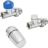 SCHULTE Thermostatventil-Set Durchgang 1/2 chrom 7063002" Produktbild-Vorschau 1