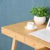 Bureau avec 3 tiroirs en bambou Table de travail pour le Voir les images du produit 8