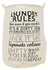 Zeller Collecteur de linge Laundry Rules, toile, tissu, Voir les images du produit 3