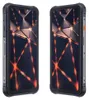 Two views of a rugged smartphone displayed side-by-side against a white background. Podgląd zdjęcia produktu