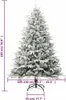 vidaXL Umelý vianočný stromček Snowy Green 180 cm PVC PE Náhľad obrázku produktu 5