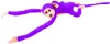 Leantoys Maskottchen Plüsch Affe mit Baby, lila 70 cm Produktbild-Vorschau 4