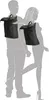 Großer Damen Herren Roll up Rucksack Plane Tasche Produktbild-Vorschau 5