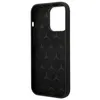 The back of a black iPhone case with a star pattern. Produktbild-Vorschau
