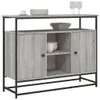 vidaXL Kredens szary Sonoma 100x35x80 cm Materiał Podgląd zdjęcia produktu 3