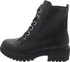 A side view of a black lace-up boot. Anteprima dell’immagine prodotto