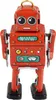 Blechspielzeug Mini Roboter rot Miniatur Figur Blechroboter Produktbild-Vorschau 1