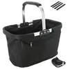 Einkaufskorb faltbar schwarz Aluminium Polyester 600D Produktbild-Vorschau 1