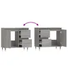vidaXL Badschrank Grau Sonoma 65x33x60 cm Holzwerkstoff - Produktbild-Vorschau 8