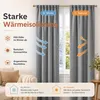Termoizolačné závesy, hrubý plyšový materiál, ochrana pred Náhľad obrázku produktu 6