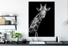MuchoWow® Poster Giraffe - Wildtiere - Schwarz-Weiß - Produktbild-Vorschau 3