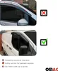 2x paravento parapioggia per Mercedes Vito Viano W639 Anteprima dell’immagine prodotto 5