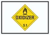 Schild Oxidierend wirkend Symbol Oxidizer entzündend A4 Produktbild-Vorschau 1