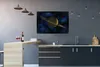 MuchoWow® Gerahmtes Poster Saturn mit seinem Ring gegen Produktbild-Vorschau 2