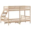 vidaXL Poschodová posteľ 80x200/140x200 cm z masívneho Náhľad obrázku produktu 6