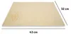 HEYNER® Lederlappen mit Kunststoffbox 43 x 32 cm echtes Produktbild-Vorschau 3